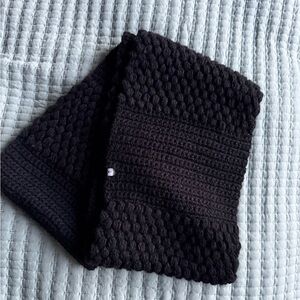 Known Supply Black Knit Scarf